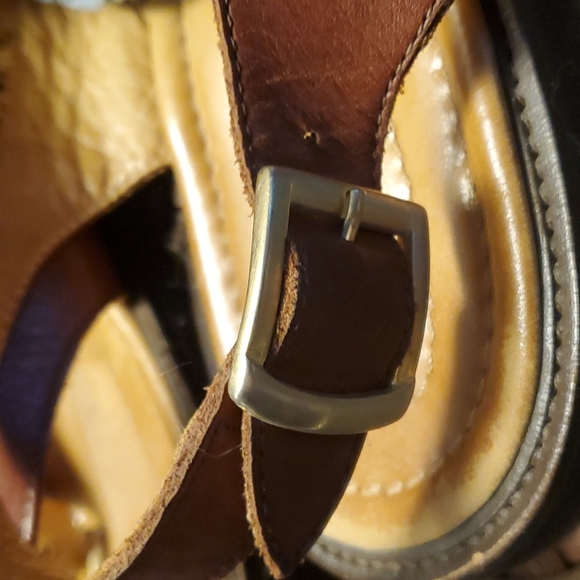 Allen Edmonds Barbandos Fisherman Style Mens Sandals Size 11.5 EE Brown Leather - Picture 6 of 8